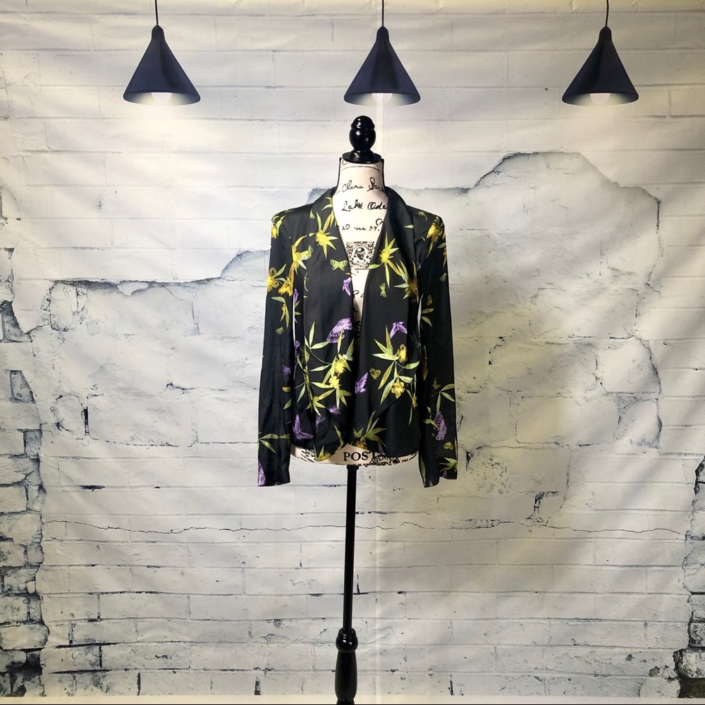 Zara floral printed jacket
